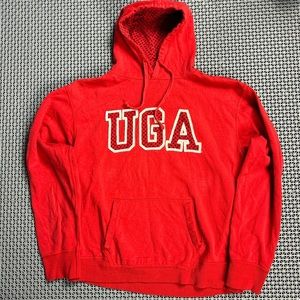 Red UGA women’s hoodie, size XL , Three Squares by Royce Apparel
